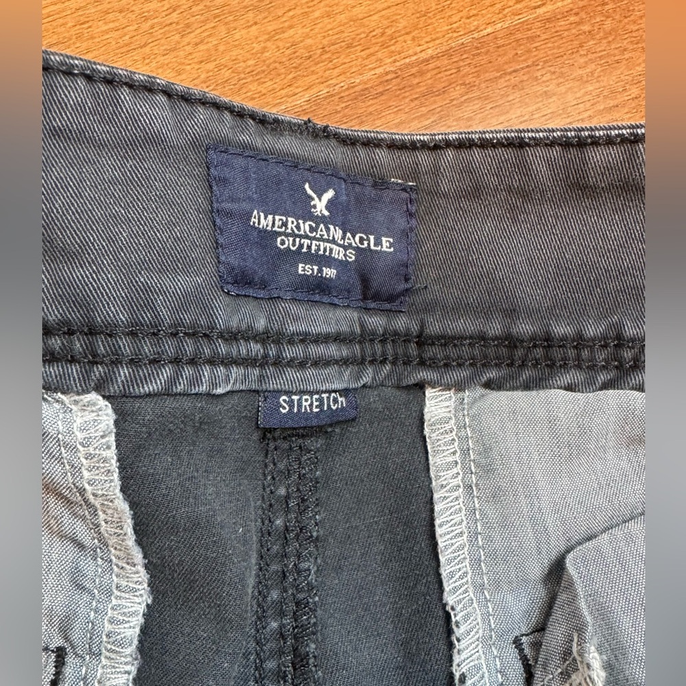 AE Black & Blue Stretch Pants - Picture 9 of 13